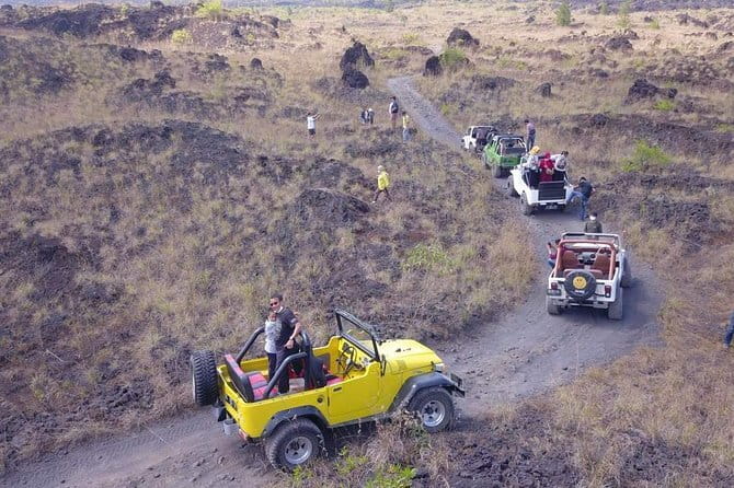 4WD Jeep Mount Batur Sunrise Experience By Bali Volcano Jeep - Riding the 4WD Jeep Across Old Lava