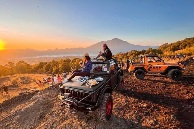 4WD Jeep Mount Batur Sunrise Experience By Bali Volcano Jeep - The Natural Hot Spring Option