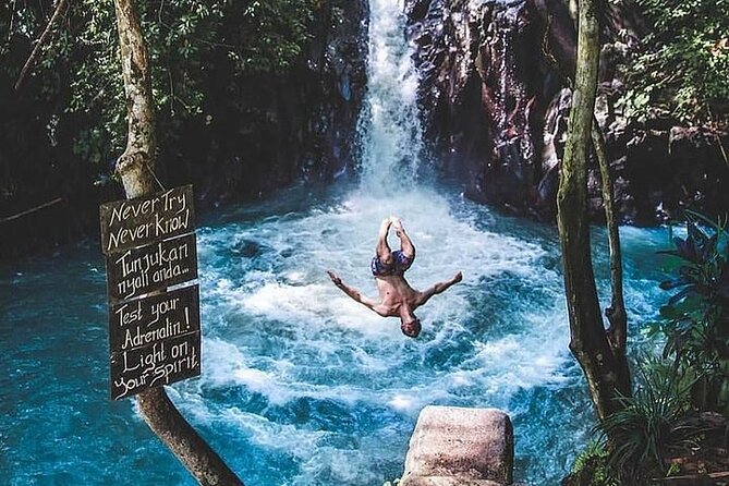 5Hrs Advanced Canyoning (50m) 12 Rappels (Pickup, Lunch & GoPro) - The 50-meter rappel beside Aling Waterfall