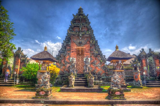 Bali Art Shopping and Culture Tour - Batuan: temple details and Balinese paintings