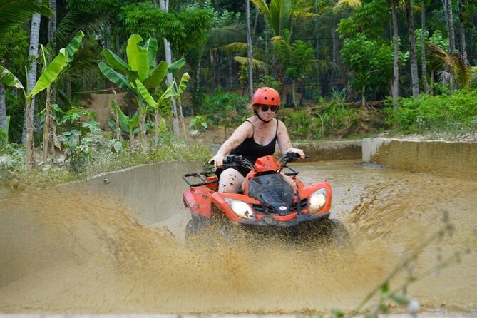 Bali ATV Quad Adventure - Ubud Monkey Forest and Waterfall - Tegenungan Waterfall and its steep return walk