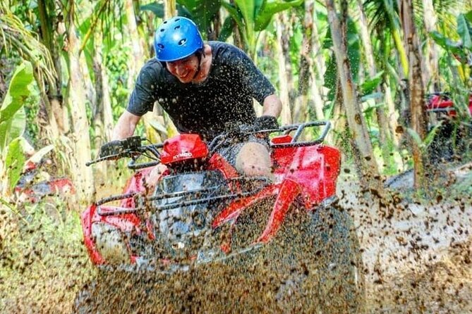 Bali ATV Quad Adventure - Ubud Monkey Forest and Waterfall - Two hours through mud, rice paddies, and jungle