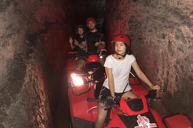 Bali ATV Quad Bike Through Tunnel, Waterfall, White Water Rafting - ATV riding through tunnels, rivers, and waterfalls