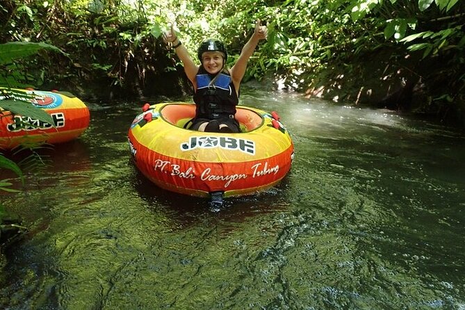 Bali Canyon Tubing Adventure - The optional 50-meter Flying Fox