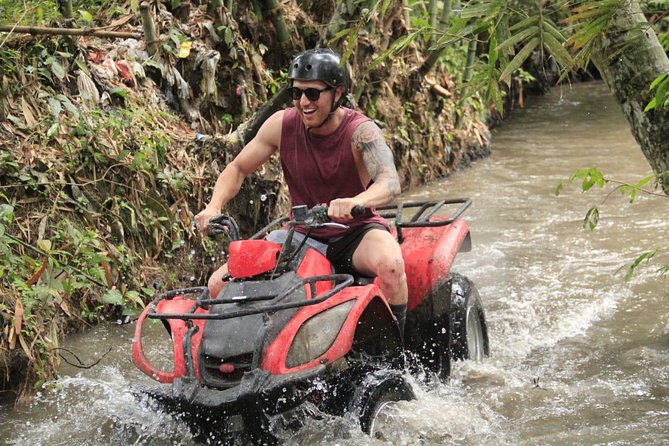 Bali Quad Bike Adventure - Monkey Forest- and Waterfall - Two hours through fields, jungle, and villages