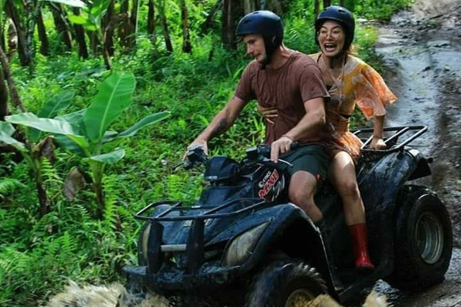 Bali Quad bike ATV passing through Waterfall, Cave & Rice fields - The human side of the service
