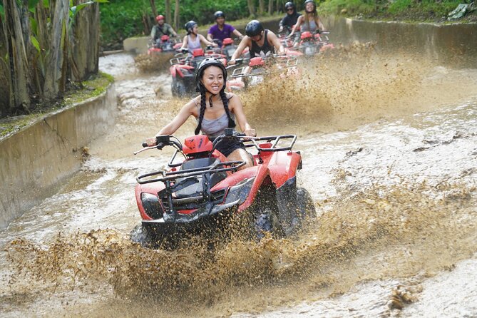 Bali Quad Bike Through Gorilla Cave - Monkey Forest and Waterfall - Tegenungan Waterfall after the ride