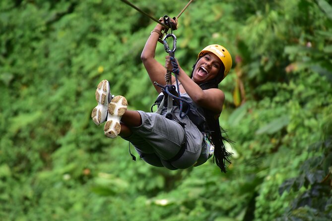 Bali Ubud Zipline Jungle Swing and Waterfall Tour - Ziplining at Uma Ceking