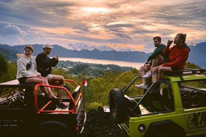 Batur Volcano Day Jeep And Hot Spring All Inclusive Private Tour - Waterfall, flower garden, and Tirta Empul