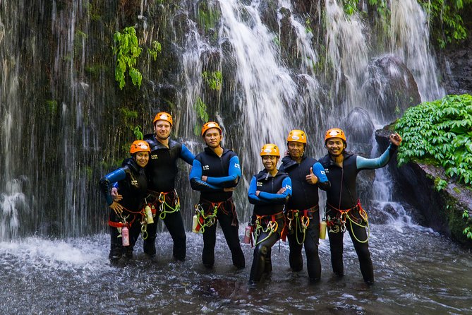 Beginner Canyoning trip in bali "Banyuwana canyon" - Lunch, footage, and the trip back