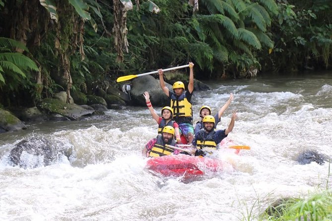 Best White Water Rafting in Bali - The waterfall stop and river scenery