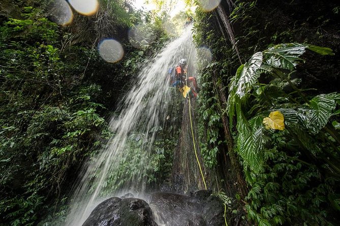 Canyoning Bali : Anahata CANYON (Adventure, discovery, nature) - The upper section starts with rappels up to 35 meters