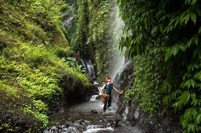 Canyoning Bali, Tamata Canyon (Adventure, discovery, nature) - Swimming, slides, jumps, and waterfall rappels