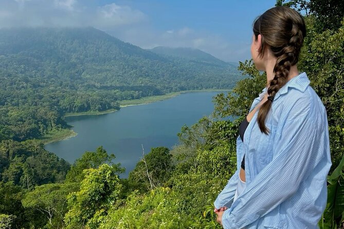 Celukan Bawang private North Bali Nature Tour - Looking over the Twin Lakes at Wanagiri