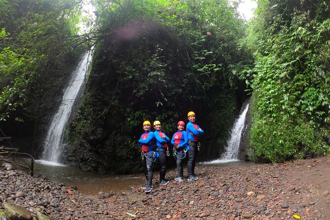 Fun Canyoning in Gitgit Canyon - Slides, jumps, and rappels inside the gorge