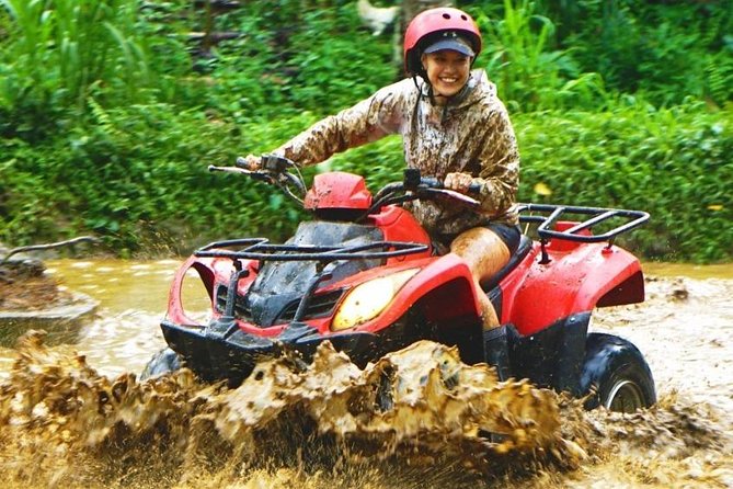 Jungle ATV Quad Bike Through Gorilla Face Cave - Mud, water, jungle, and the gorilla-mouth tunnel