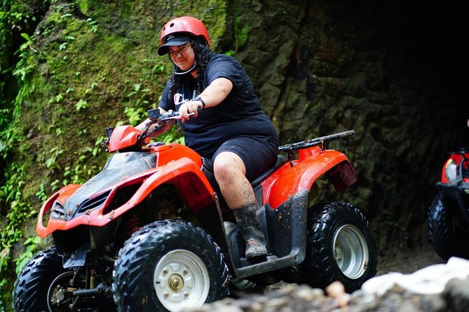 Jungle ATV Quad Bike Through Gorilla Face Cave - Who will enjoy this most