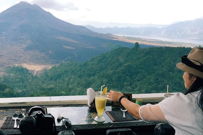 Monkey Forest, Holy Water Temple & Hot Springs Tours - Mount Batur lunch with a volcano view