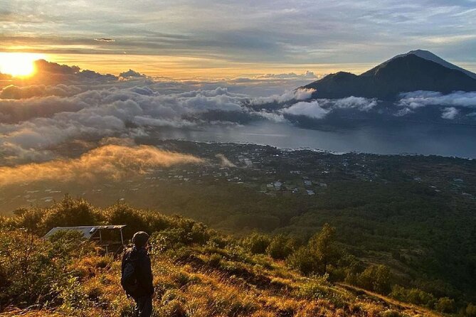 Mount Batur Camping - Watch Sunset & Sunrise Tour - Sunrise with Mount Agung and distant Mount Lombok