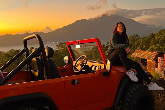 Mount Batur Jeep Adventure - Riding the 4WD jeep toward sunrise