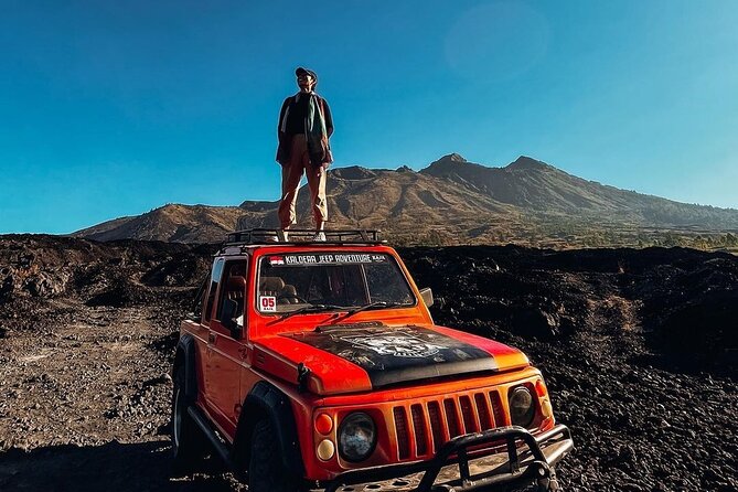 Mount Batur Jeep Sunrise & Hot Spring - All Inclusive Tour - The black lava field and the 1963 eruption
