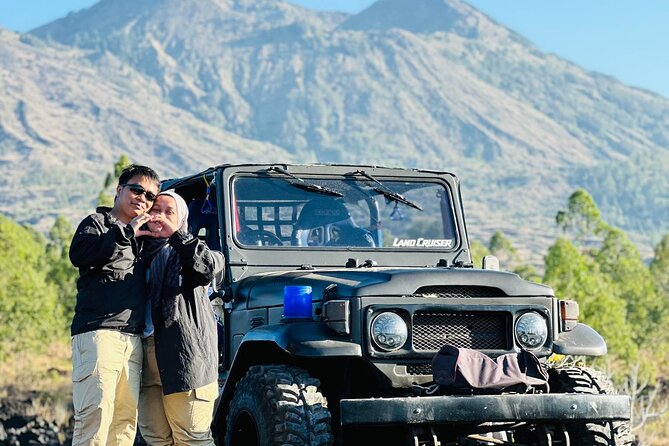 Mount Batur Jeep Sunrise Tour - All Inclusive - Crossing the black lava fields
