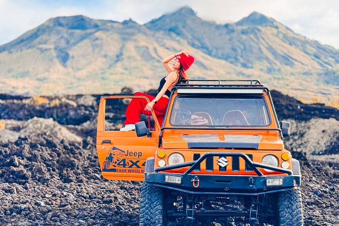 Mount Batur Jeep Sunrise Tour with Optional Add On - Crossing the Black Lava fields by 4WD