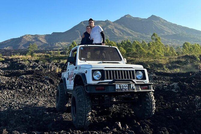 Mount Batur Volcano Jeep Sunset Tour - All Inclusive - Crossing the black lava field