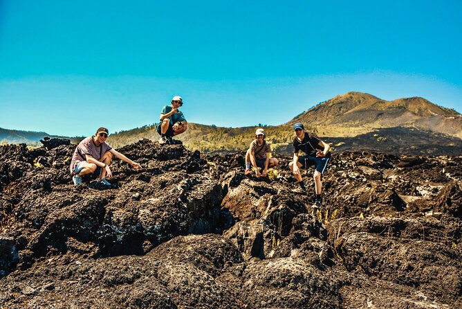 Mt Batur Sunrise 4WD Jeep Tours - Black lava fields after sunrise