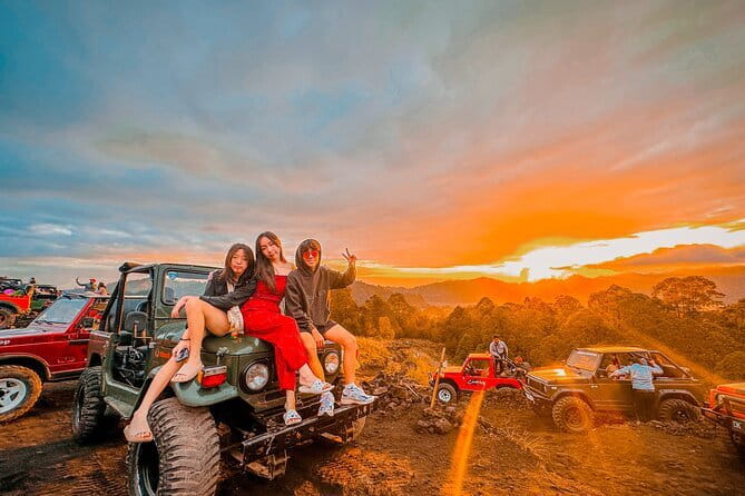 Mt Batur Sunrise Jeep & Natural Hot Spring Tour - The black lava fields after the sunrise