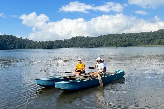 Munduk Twin Lake Jungle Hike, Ulun Danu Temple, & Waterfall - A Thirty-Minute Canoe Crossing on Tamblingan Lake