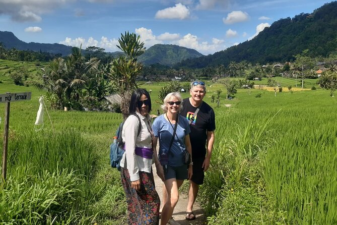 Sidemen Trekking Through Rice Terraces and Villages - The Wooden Bridge Shared by Locals and Motorbikes