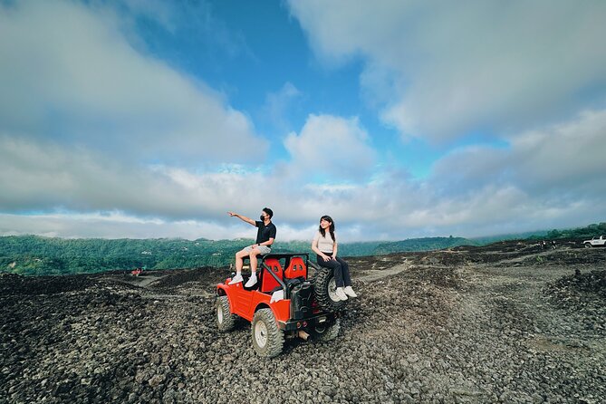 Sunrise Jeep Tour Mount Batur Kintamani Bali - Black lava fields after the sunrise