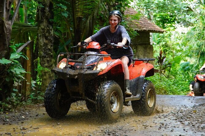 Ubud ATV Quad Bike Gorilla Cave and Cretya Infinity pool - Rice terraces, jungle tracks, rivers and waterfalls
