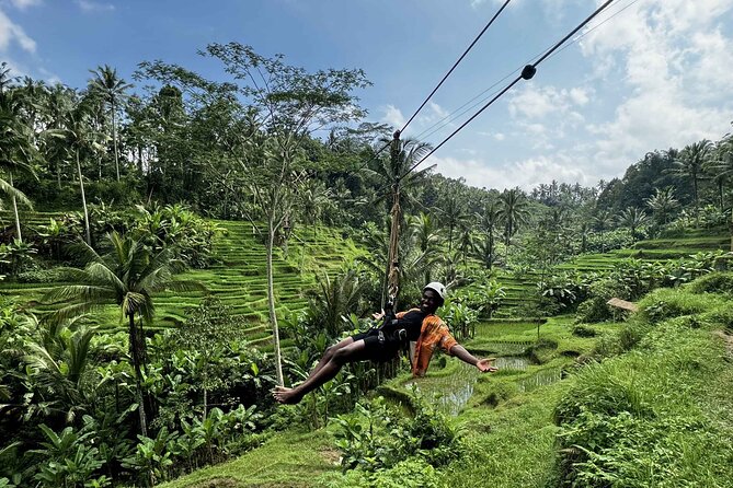 Ubud: ATV Rafting + Zipline, Swing, Sky Bike in Bali Rice Terrace - Zipline, swing, and sky bike: three short thrills