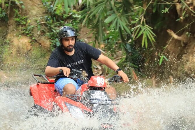 Ubud ATV Ride through Jungle and Waterfalls - The waterfall crossing means getting wet