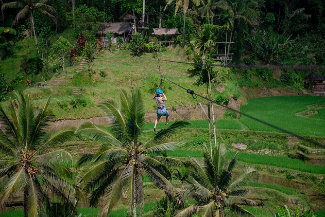 Ubud Half Day Zipline and Jungle Swing - Walking down to Ulu Petanu Waterfall