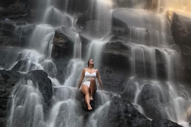 Ubud Hidden Gems Waterfalls and Private tour - Kanto Lampo Waterfall: rock shelves and the best timing tip