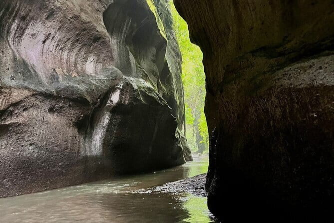 Ubud Highlights Shared Tour – Small Group Full-Day Experience - Tukad Cepung Waterfall through forest and stone