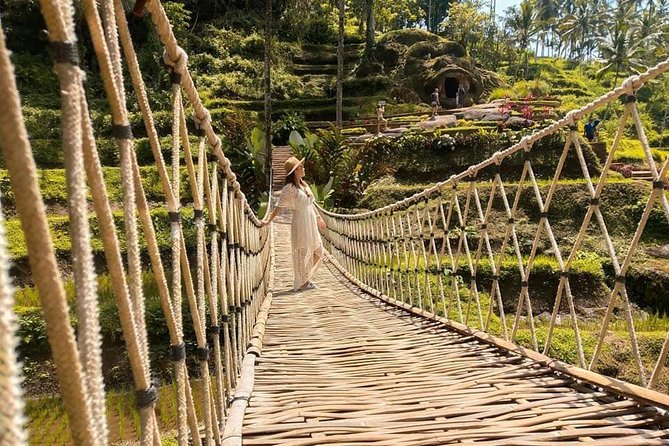 Ubud: Monkey Forest, Jungle Swing, Rice Terrace, and Water Temple - Celuk Village and the Ubud market add local color