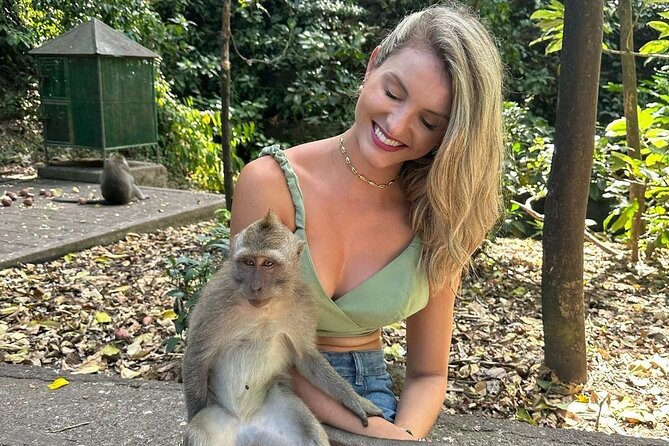 Ubud Monkey Forest, Scenic Rice Terrace with Swing and Waterfall - Tibumana Waterfall, the calmer water stop