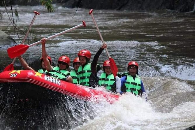 Ubud White Water Rafting on the Ayung River with Pickup & Lunch - Twelve kilometers through forest, waterfalls, and carvings