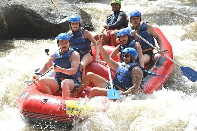 Ubud White Water Rafting with Buffet Lunch - Safety equipment and the first instructions